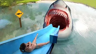 Esta piscina de TIBURONES te dará pesadillas... 😨