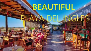 Playa del Ingles GRAN CANARIA Spain 2024 🇪🇸 🔴 NEW Walking Tour in Canary Islands [4K UHD]