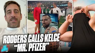 Aaron Rodgers Talks His Conversation With "Mr. Pfizer" Travis Kelce | Pat McAfee Show