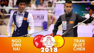 3-Cushion HoChiMinh World Cup 2018 - Ngo Dinh Nai vs Tran Quyet Chien