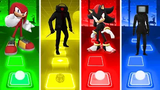 Knuckles Vs Dark Speakerman Vs Shadow Vs TV Woman - Tiles Hop EDM Rush!