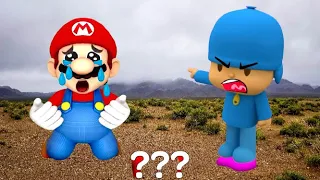 9 Pocoyo & Mario Go Away 👧🤮 & Crying Sound Variations in 60 Seconds