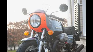 The amazing sound of the vintage Moto Guzzi LM1