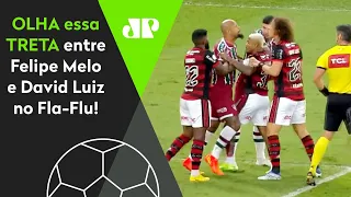 "VAI TOMAR NO C#!" Felipe Melo e David Luiz TRETAM e SE XINGAM em Flamengo x Fluminense!