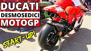 MotoGP Ducati Desmosedici GP4 ex Troy Bayliss - Engine Star-Up, Revvings & Exhaust Sound!