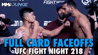 UFC Fight Night 218 Full Card Faceoffs: Aggressive Staredown Separated