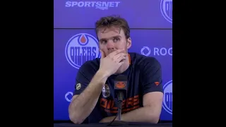 Connor McDavid fed up in Edmonton , post game interview after Oilers blow third period lead!