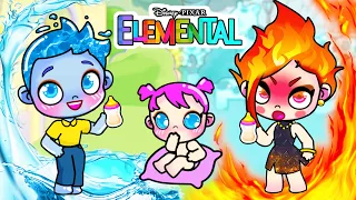 I Was Adopted by Elemental Family! Ember and Wade in Avatar World!