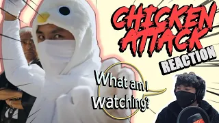 "WHAT AM I WATCHING??" | Chicken Attack Reaction