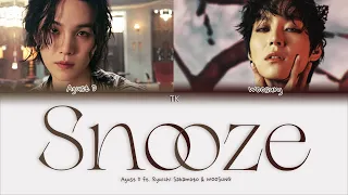 Agust D – Snooze (ft. Ryuichi Sakamoto WOOSUNG) [ПЕРЕВОД НА РУССКИЙ/КИРИЛЛИЗАЦИЯ Color Coded Lyrics]