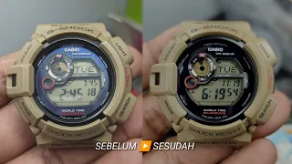 Membersihkan kabut panel Solar Gshock G9300/GW9300 ,Cleaning Foging Gshock