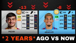 BARCELONA PLAYERS RATINGS 2 YEARS AGO VS NOW! | DREAM LEAGUE SOCCER 23