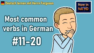 The most common verbs in German (#11-20) - (A1/A2 - Beginner) - Learn new verbs with examples!