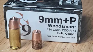 G9 Defense Woodsman 124gr 9mm +P - ULTIMATE PENETRATION!!