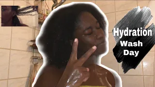 MAXIMUM HYDRATION METHOD| My curls are juicyyyy |Wash Day Routine (4a/4b)| ItsOnly Keemz