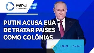 Putin acusa os Estados Unidos de tratar países como colônias