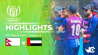 Full Highlights | NEPAL V UAE | ICC #CWCL2 Final ODI