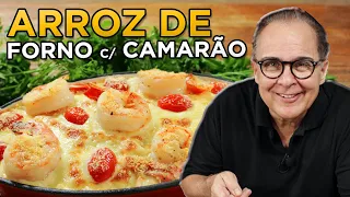 Arroz de Forno com Camarão - Chef Taico