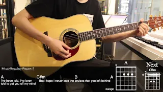 Bruises - Lewis Capaldi Guitar Cover Playing by [Musicdrawing]