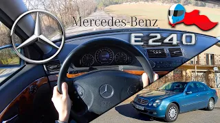 2002 Mercedes-Benz E240 W211 (130kW) POV 4K [Test Drive Hero] #105 ACCELERATION,ELASTICITY & DYNAMIC