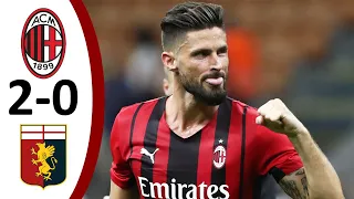 AC Milan vs Genoa 2-0 All Goals & Highlights | Serie A- 2022