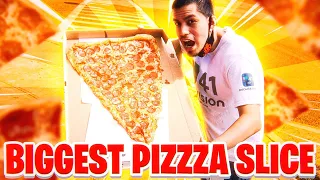 I ATE THE LARGEST SLICE OF PIZZA IN THE WORLD!!!