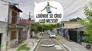 ¿DÓNDE SE CRIÓ LEO MESSI? RECORRIDO POR GOOGLE EARTH. VEMOS SU CASA, CLUBES Y ESCUELA!!!