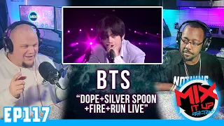 BTS "DOPE+SILVER SPOON+FIRE+RUN" LIVE | FIRST TIME REACTION VIDEO (EP117)