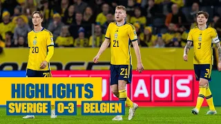 Highlights: Sverige - Belgien 0-3 | EM-kval | Lukaku gör mål