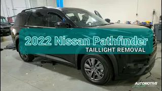 2022 Nissan Pathfinder Taillight Removal