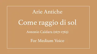 Come raggio di sol - Medium