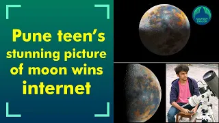 16-year-old Pune boy captures stunning photo of Moon ,goes viral!