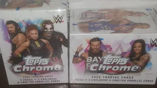 2020 Topps Chrome WWE (2) Blaster Box Break!! Awesome Cards!! Rock, Ronda Rousey, Charlotte Flair ++