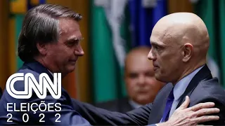 Bolsonaro pede afastamento de Moraes de ação sobre live | JORNAL DA CNN