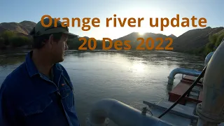 Orange river update 20 Des 2022, Level rising to 2300m3/s, the best level to see Augrabies falls at