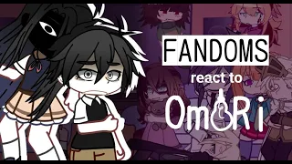 Fandoms React To Omori [Aftons FNAF, HP, YTTD, TOH, Amphibia, Danganronpa, Creepypasta, Undertale]