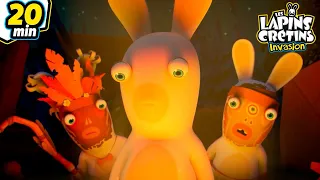 La tribu secrète des Lapins | Les Lapins Crétins Invasion🐰 | Nouvelle compilation 20 min