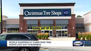 Shoppers visit Christmas Tree Shops for the final time