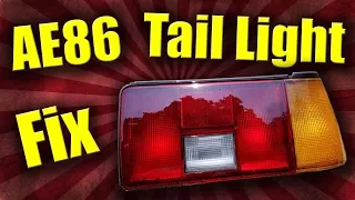 AE86 Project | How To Repair Cracked Tail Lights - Tail Light Restoration