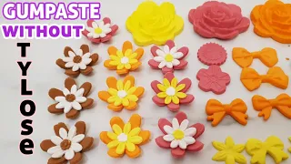GUMPASTE RECIPE AND TUTORIAL FOR SUGAR FLOWER MAKING | HOMEMADE GUMPASTE RECIPE WITHOUT TYLOSE