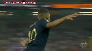 Cleber Machado 'engasga' e 'buga' no gol de Mbappé em França x Dinamarca