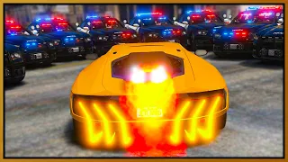 GTA 5 Roleplay - JET ENGINE LAMBORGHINI DESTROYING COPS | RedlineRP
