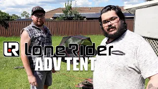 Lone Rider ADV Tent Setup