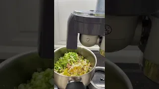 Окрошка на кубикорезке от Kenwood Cooking Chef XL