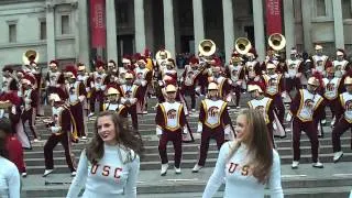 USC Trojan Marching Band LMFAO Party Rock Trafalgar Square, London 2012