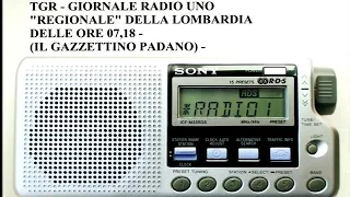 23 APRILE 2020 - TGR - GIORNALE RADIO REGIONALE DELLA LOMBARDIA DELLE ORE 07,18 -