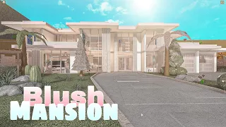 Bloxburg: Mansion Blush Modern House  || House Build