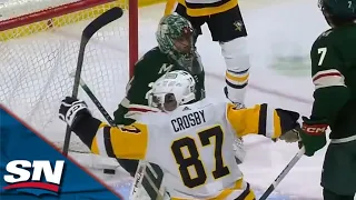 Sidney Crosby Beautifully Redirects Goal Past Former Teammate Marc-Andre Fleury