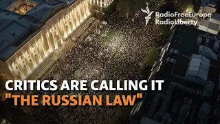 Thousands Protest As Georgian "Foreign Agents" Bill Reappears In Parliament