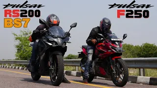 2023 Bajaj Pulsar RS200 Bs7 vs Pulsar F250 Drag Race